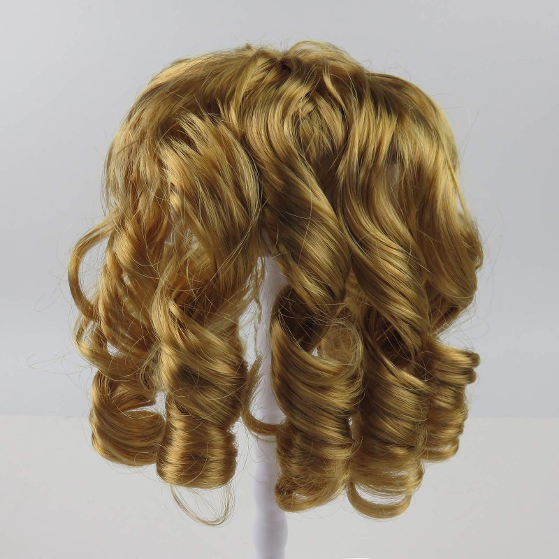 Drasawee Pet Supplies -Dog Costumes Queen Style Pet Dog Wigs-gift Gold Yellow - Image 5